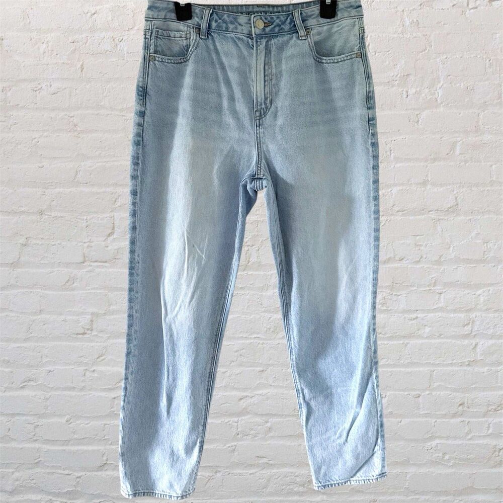 American Eagle Outfitters Mom Jeans Women Size 10 Blue Denim Strigid Cotton AE